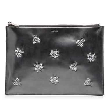 Black Dior x Kaws Bee Clutch Bag - Designer Revival