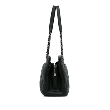 Black Chanel CC Soft Shopping Tote - Designer Revival