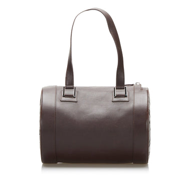 Brown Bvlgari Leather Handbag - Designer Revival