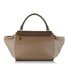Brown Celine Small Trapeze Leather Satchel