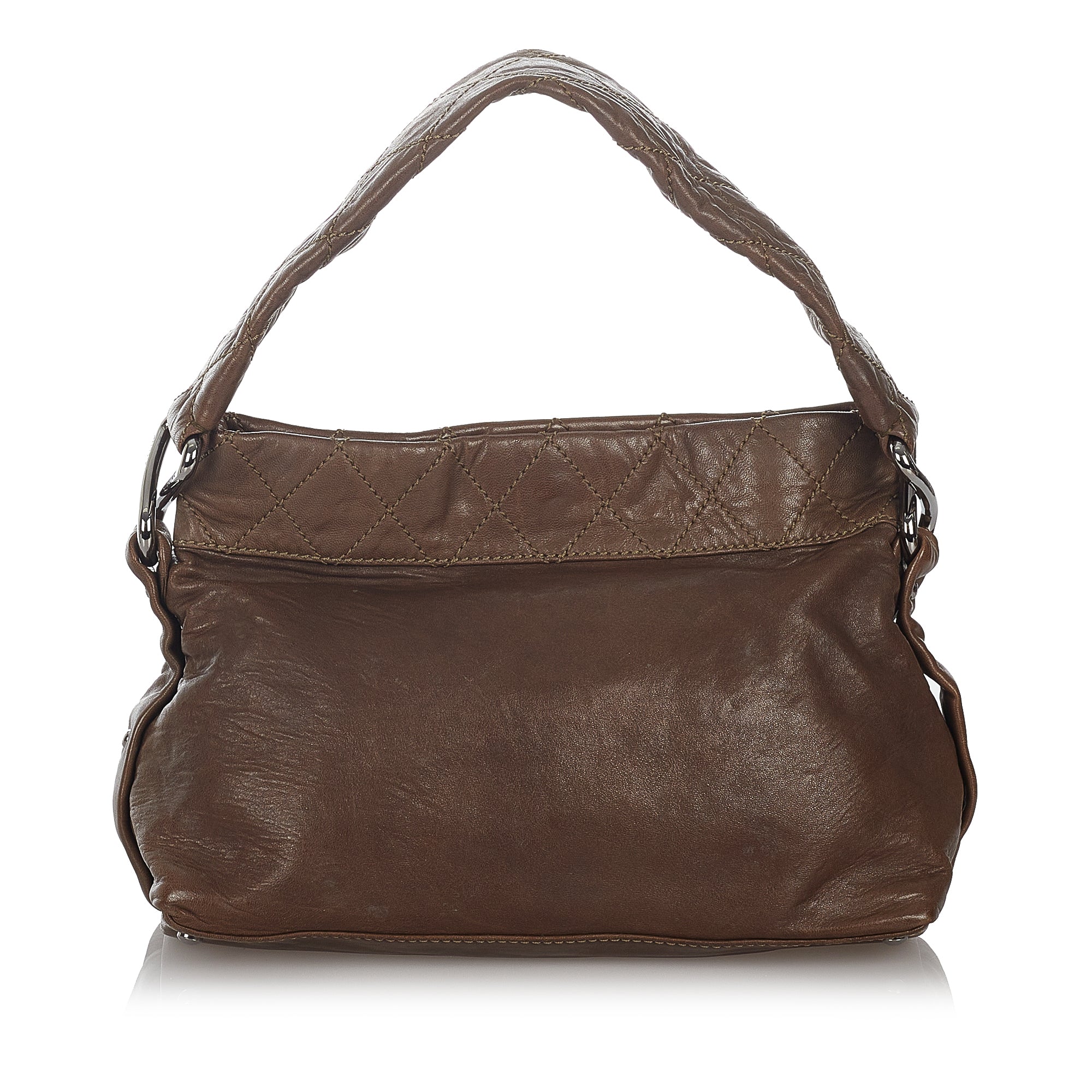 Brown Chanel Wild Stitch Lambskin Leather Shoulder Bag – Designer