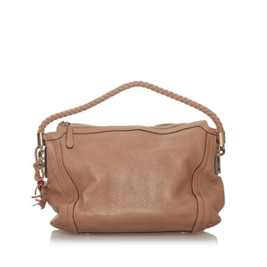 Tan Gucci Bella Leather Shoulder Bag