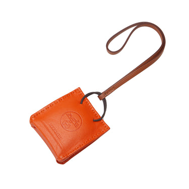 Orange Hermes Milo Swift Sac Bag Charm - Designer Revival