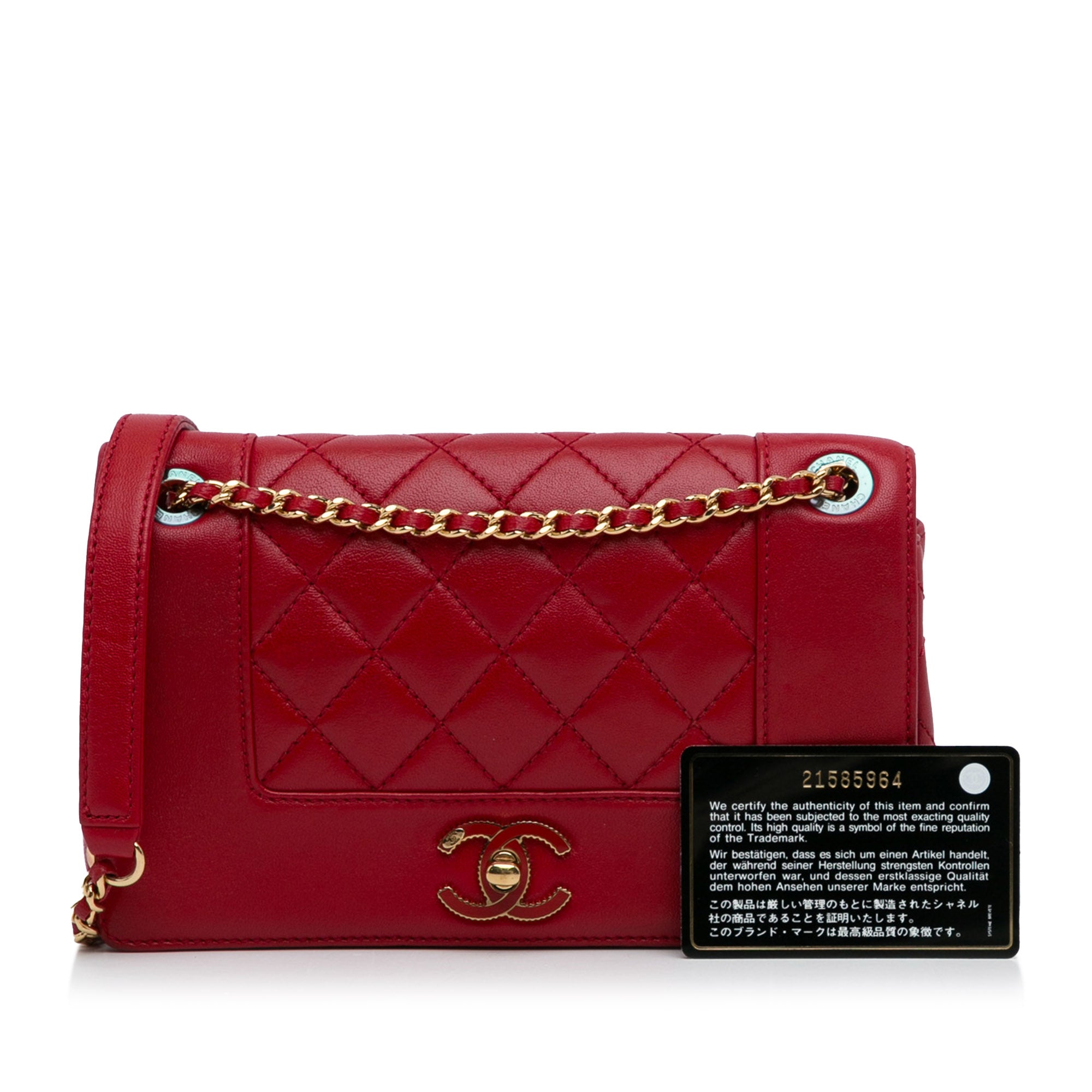 Red Chanel Small Sheepskin Vintage Mademoiselle Flap Crossbody Bag –  Designer Revival