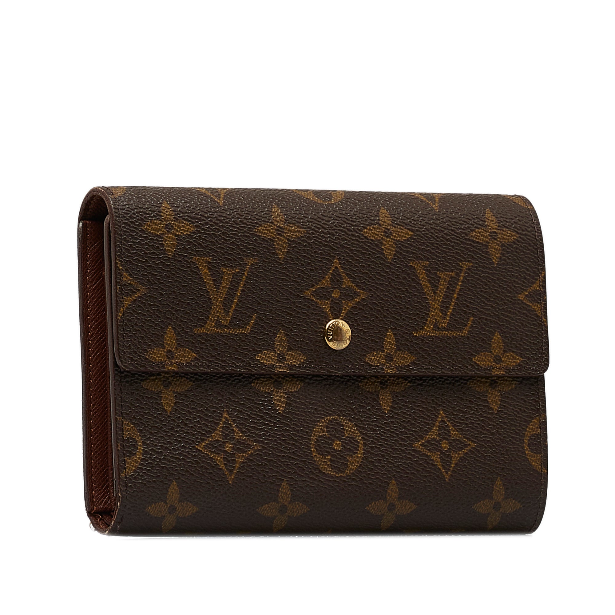 Brown Louis Vuitton Monogram Porte Tresor Etui Papier Wallet – Designer  Revival