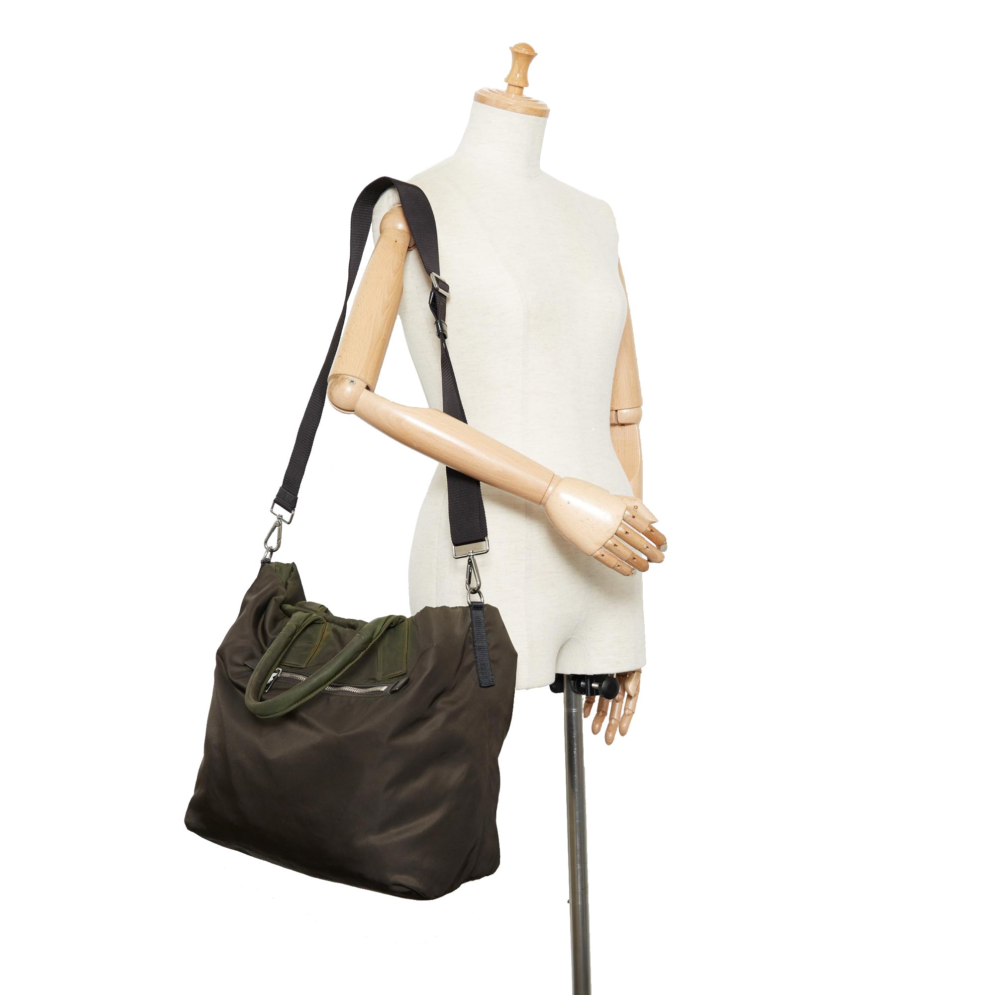 Brown Prada Tessuto Reversible Tote Bag - Designer Revival