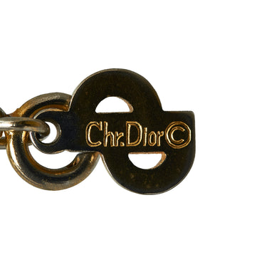 Gold Dior CD Logo Pendant Necklace