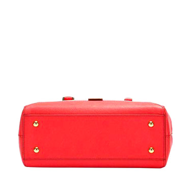 Red MCM Nuovo Leather Satchel - Designer Revival