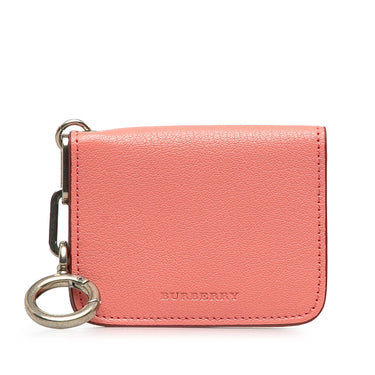 Pink Burberry Leather Card Holder - Designer Revival