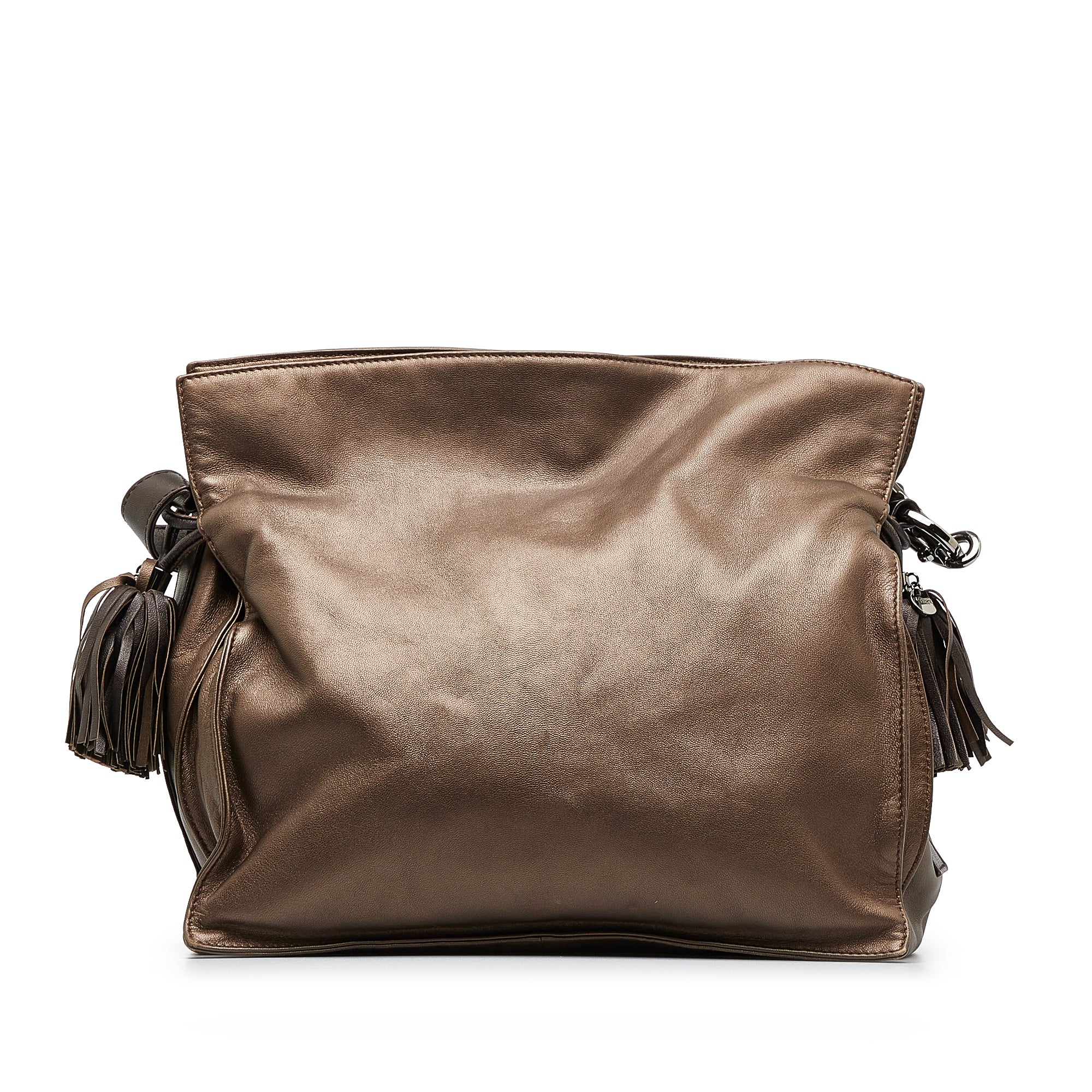 Brown Loewe Flamenco Tassel Crossbody Bag – Designer Revival