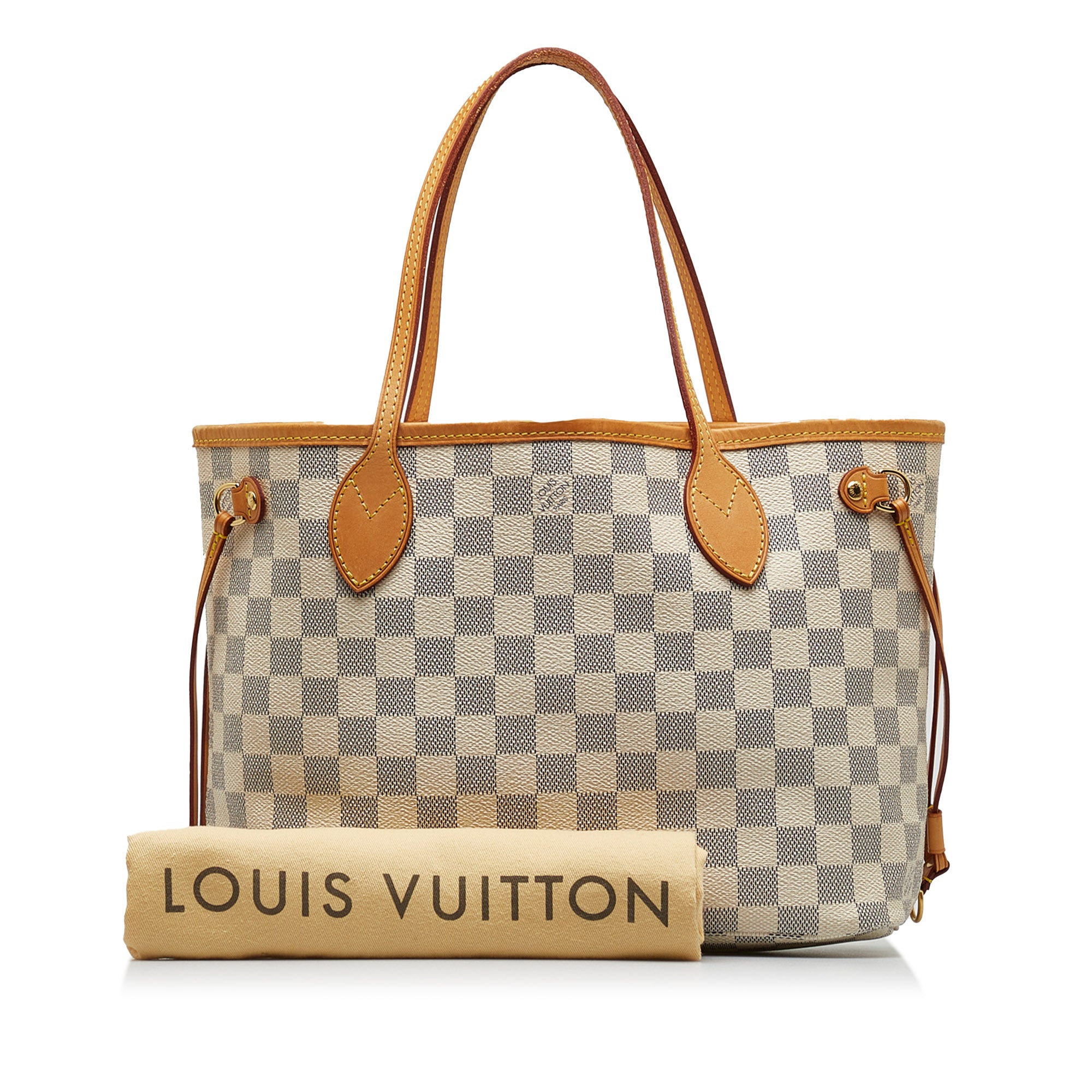 Louis Vuitton - Authenticated Neverfull Handbag - Leather Beige for Women, Never Worn