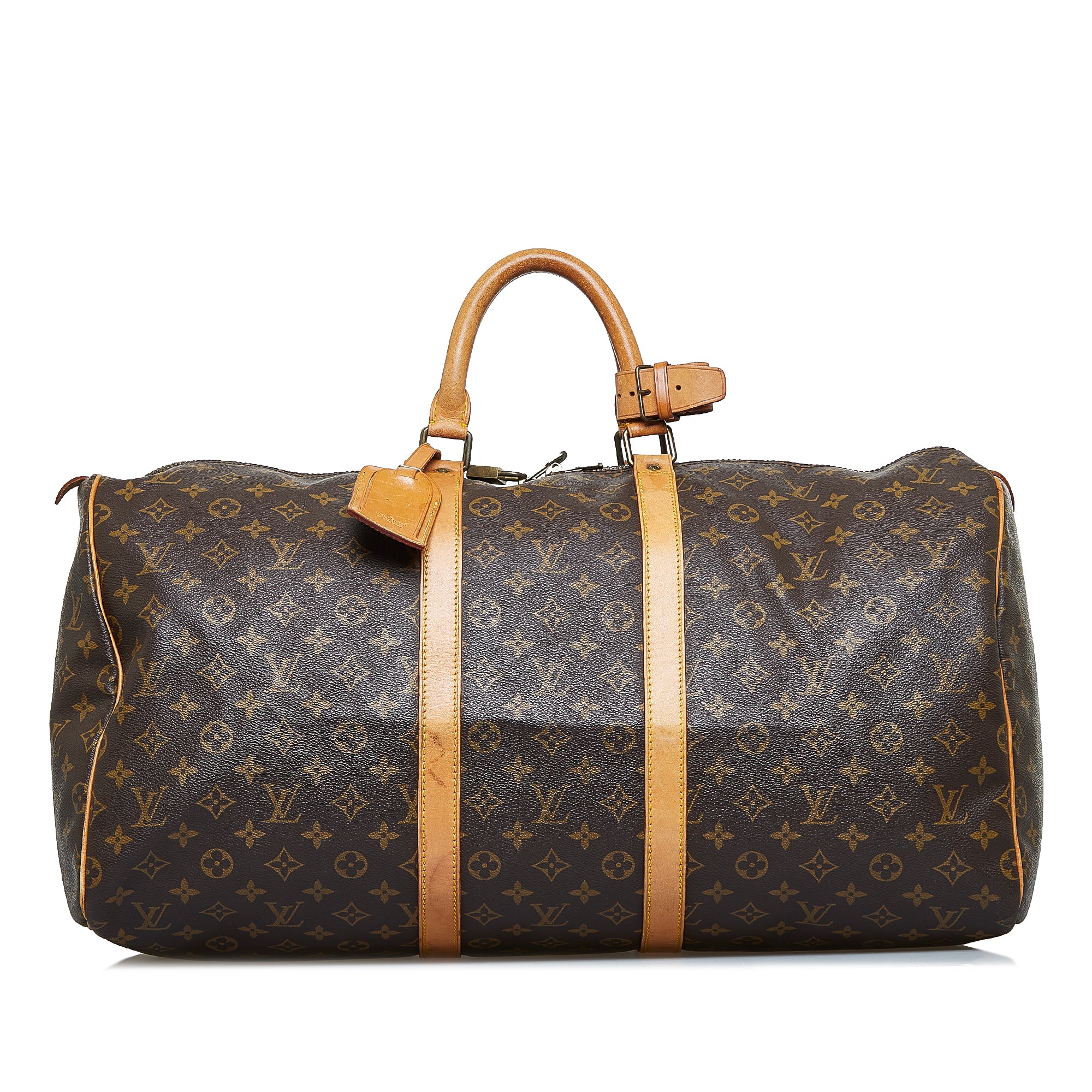 lucien clarke louis vuitton, Brown Louis Vuitton Monogram Keepall 50  Travel Bag