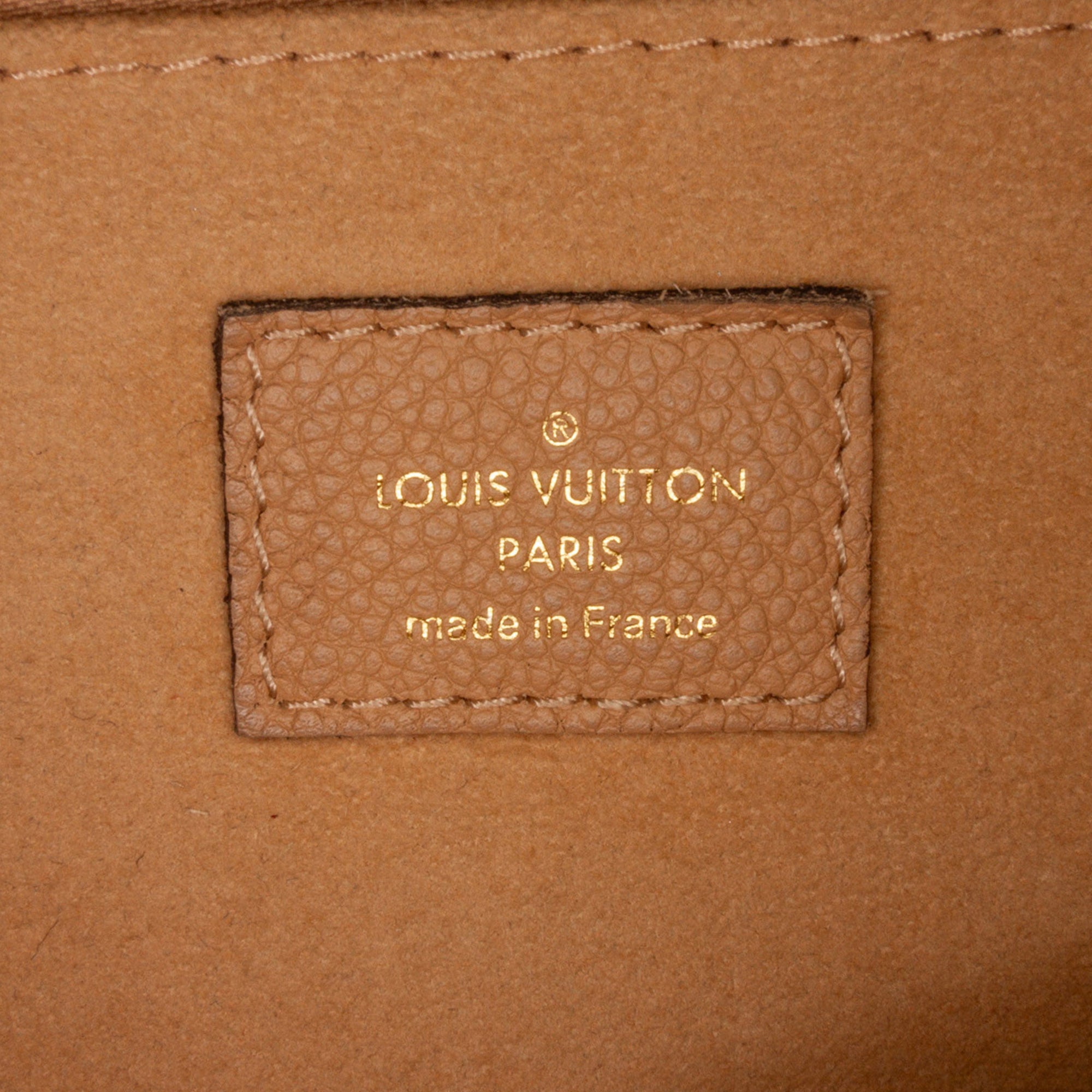 Beige Louis Vuitton Monogram Empreinte Saint Germain PM Shoulder