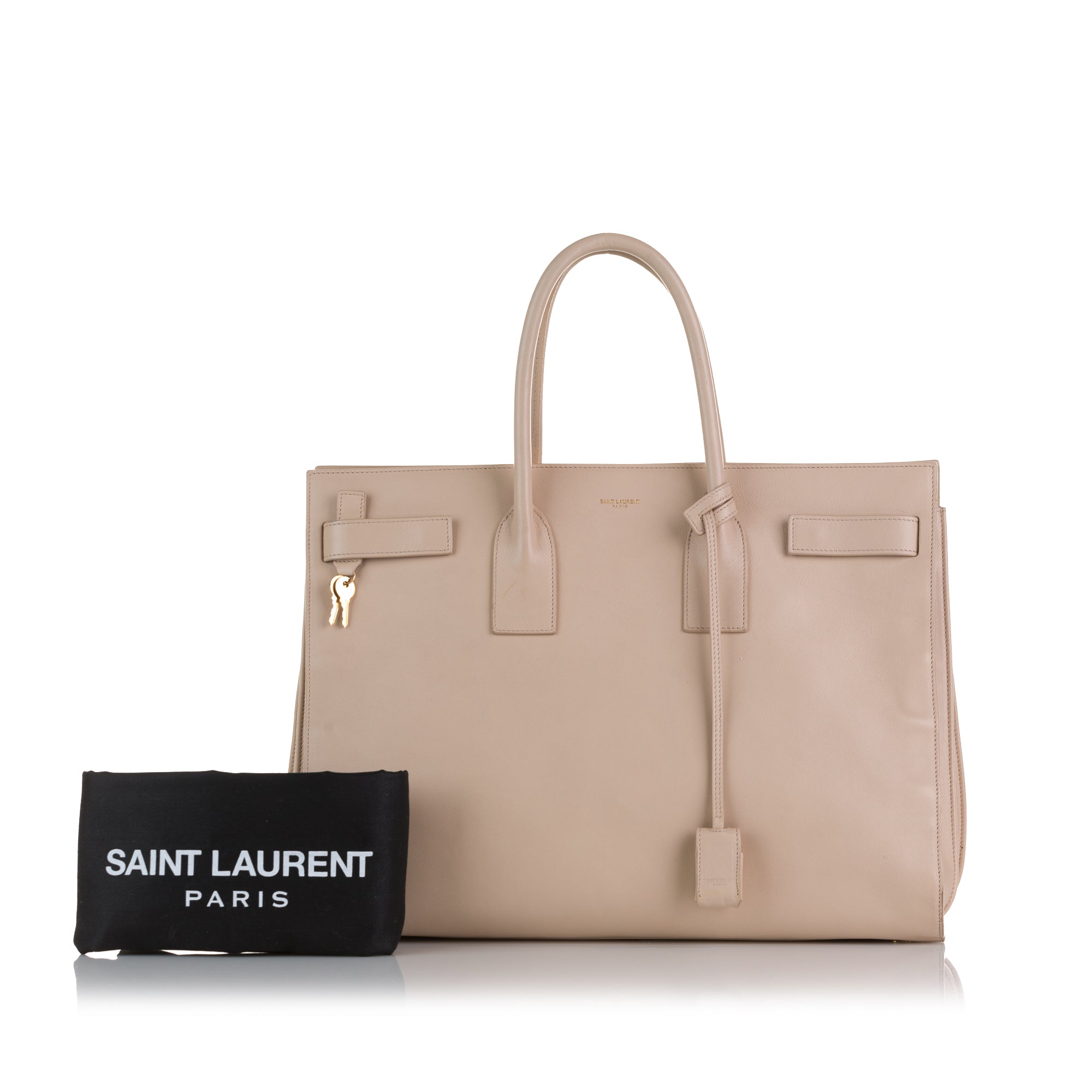 Sac Du Jour Nano Handbag in Cream Saint Laurent