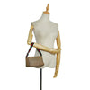Brown Gucci Web Canvas Pochette Shoulder Bag