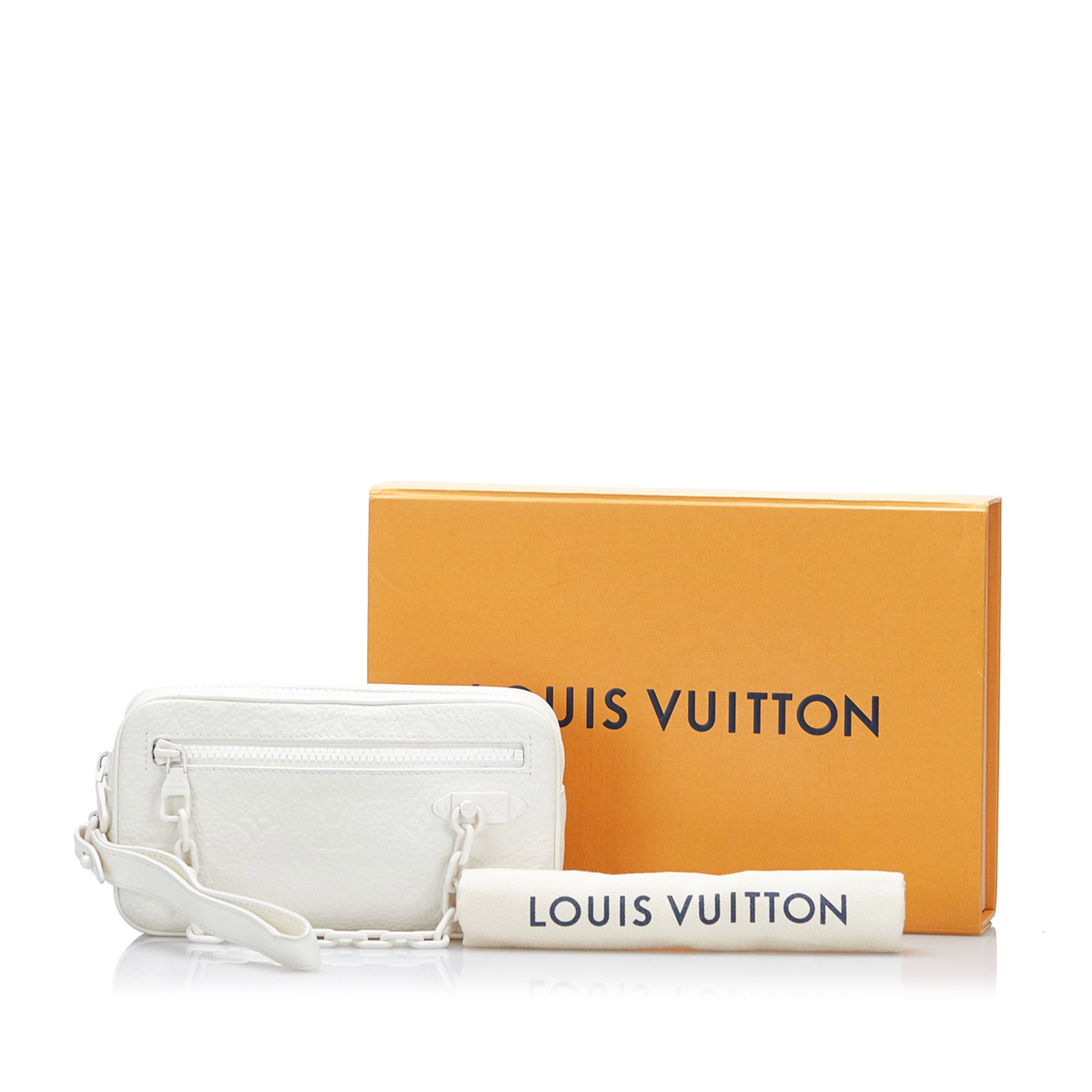 Louis Vuitton 2019 Pre-owned Pochette Volga Clutch Bag - White