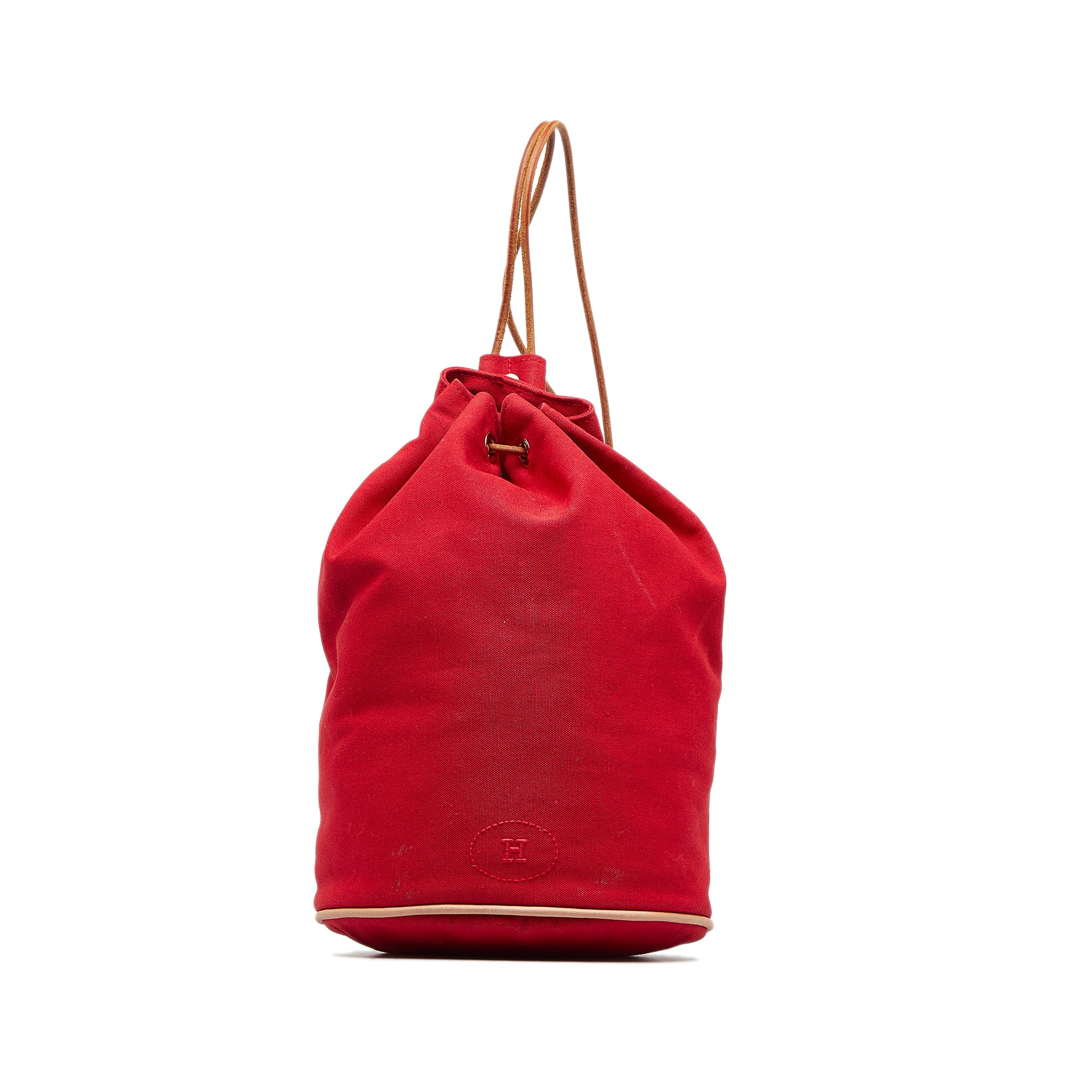 Red Hermes Polochon Mimile Backpack - Designer Revival