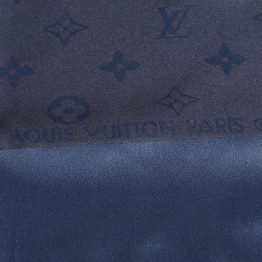 Blue Louis Vuitton Monogram Silk Scarf Scarves - Designer Revival