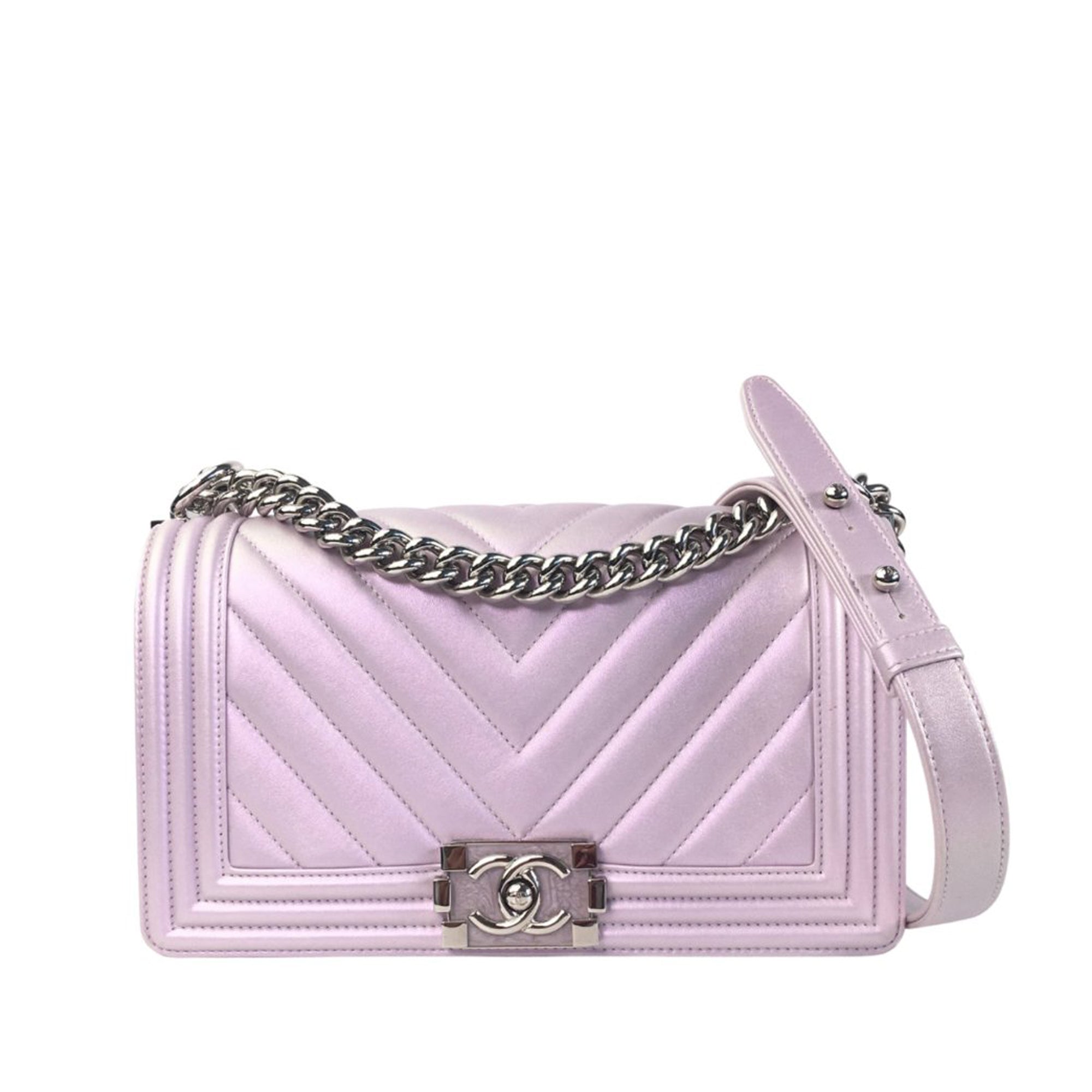 Chanel Flap Bag Light Purple - Lambskin Leather