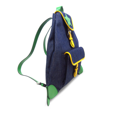 Blue Gucci Kids Denim Backpack - Designer Revival