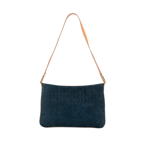 Blue Celine C Macadam Shoulder Bag