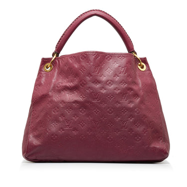 Red Louis Vuitton Monogram Empreinte Artsy MM Hobo Bag - Designer Revival