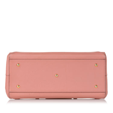 Pink MCM Nuovo Leather Satchel - Atelier-lumieresShops Revival