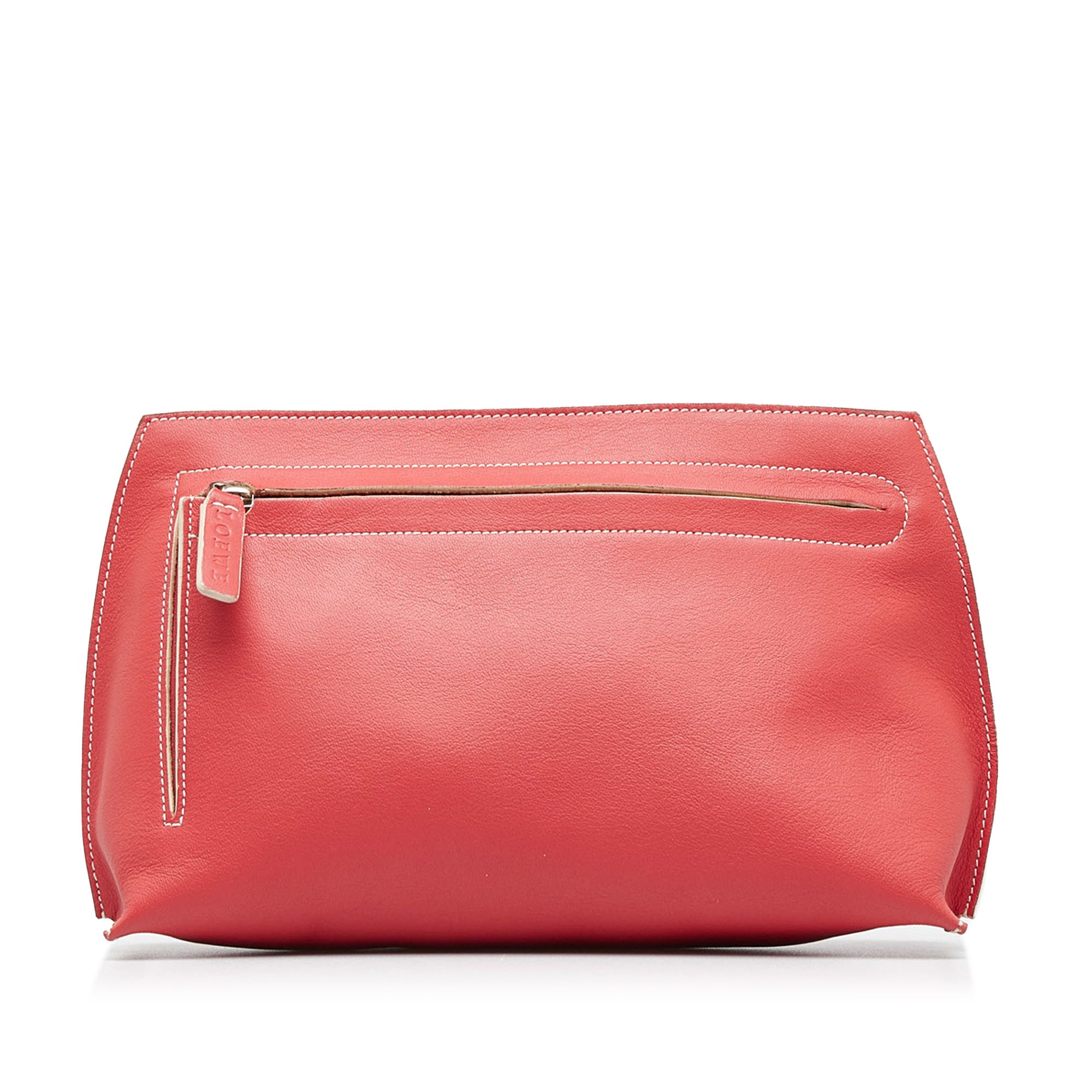 peek at my Loewe Puzzle bag in March, Pink Loewe Leather Pouch
