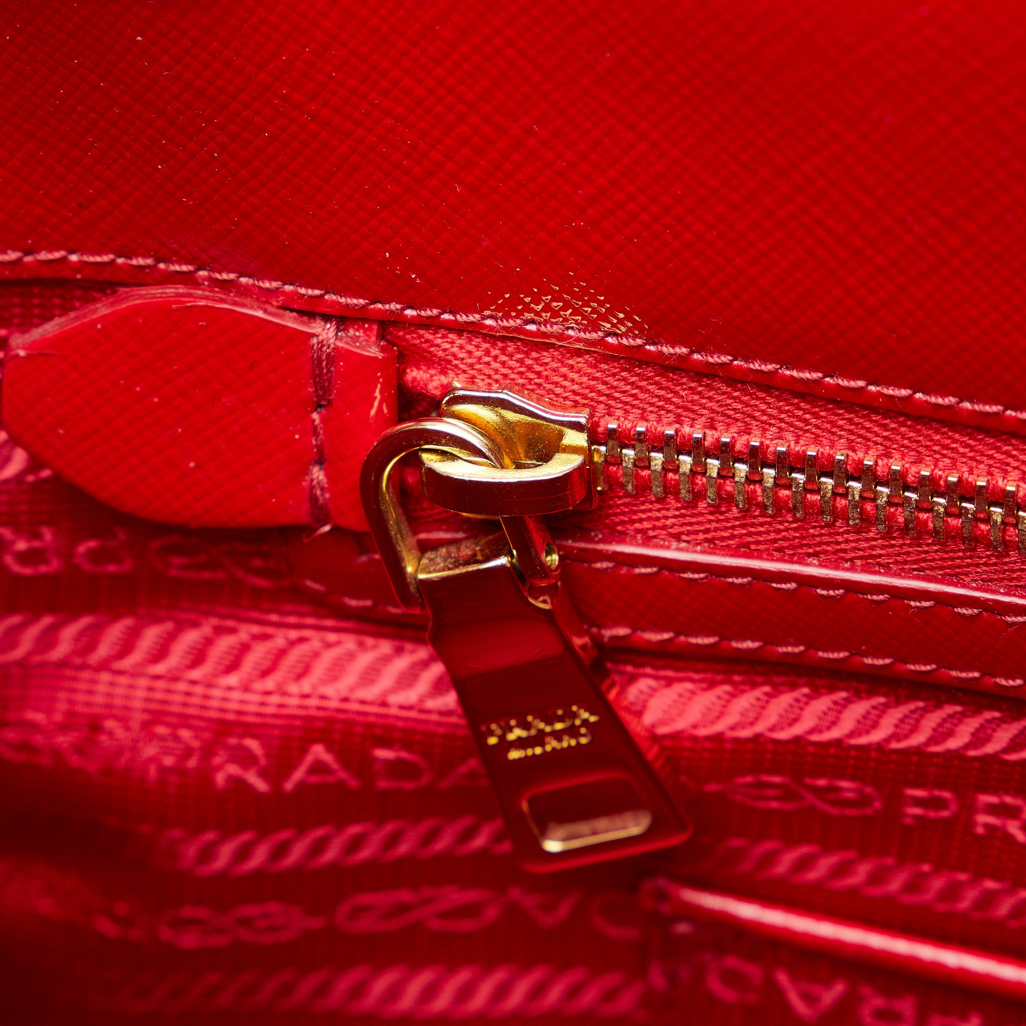 red prada saffiano bag