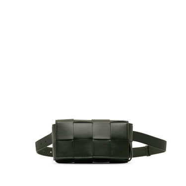 Black Bottega Veneta Intrecciato Cassette Belt Bag - Designer Revival