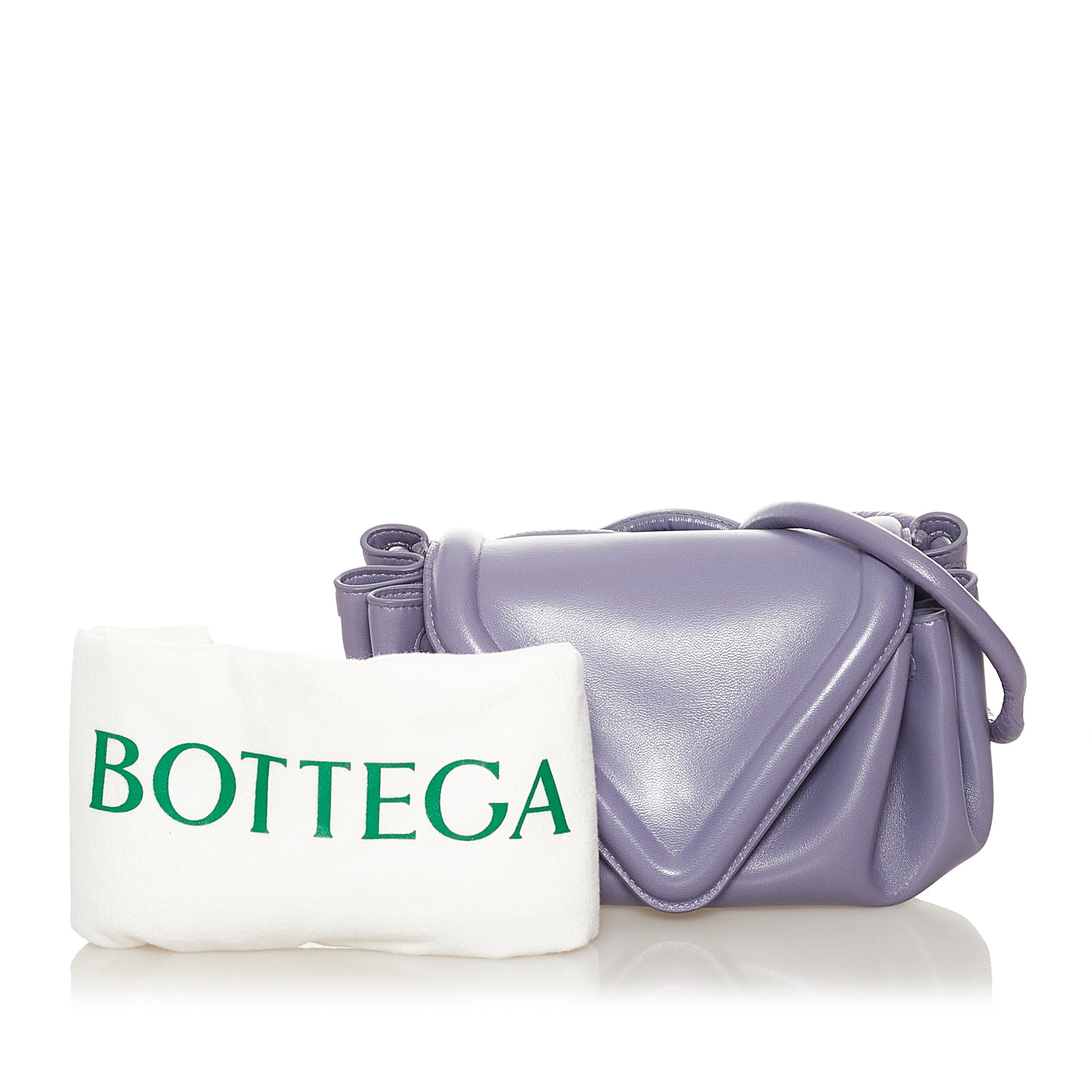 Bottega Veneta - Authenticated Loop Handbag - Leather Blue Plain for Women, Very Good Condition