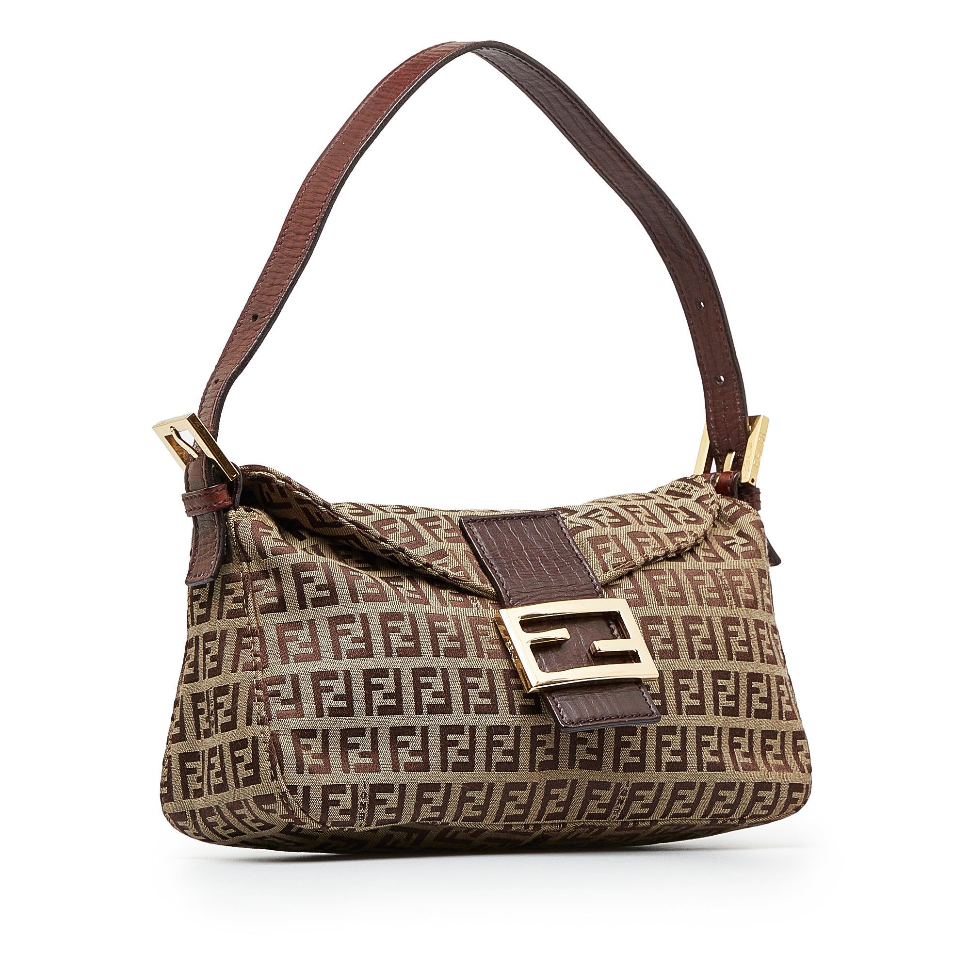Used] FENDI Zucca Pattern Zucchino Handbag Coated Canvas / Leather