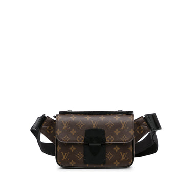 Brown Louis Vuitton Monogram S Lock Sling Belt Bag - Designer Revival