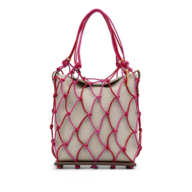 Pink Jacquemus Le Petit Filet Pralu Bucket Bag - Designer Revival