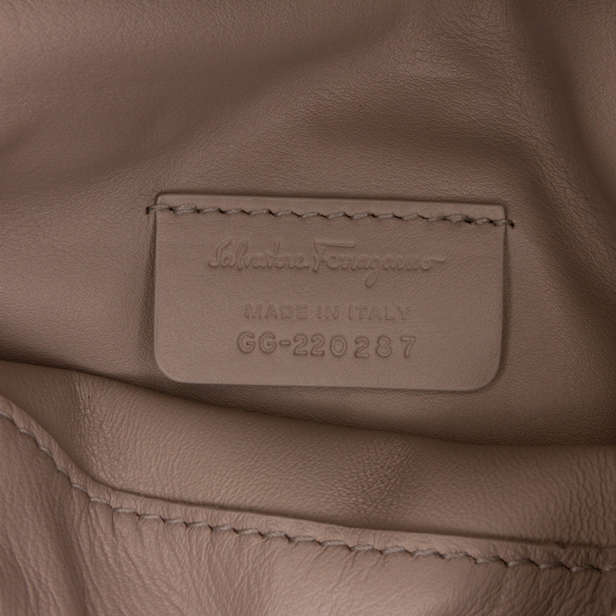 Gray Ferragamo Mini Viva Bow Crossbody Bag