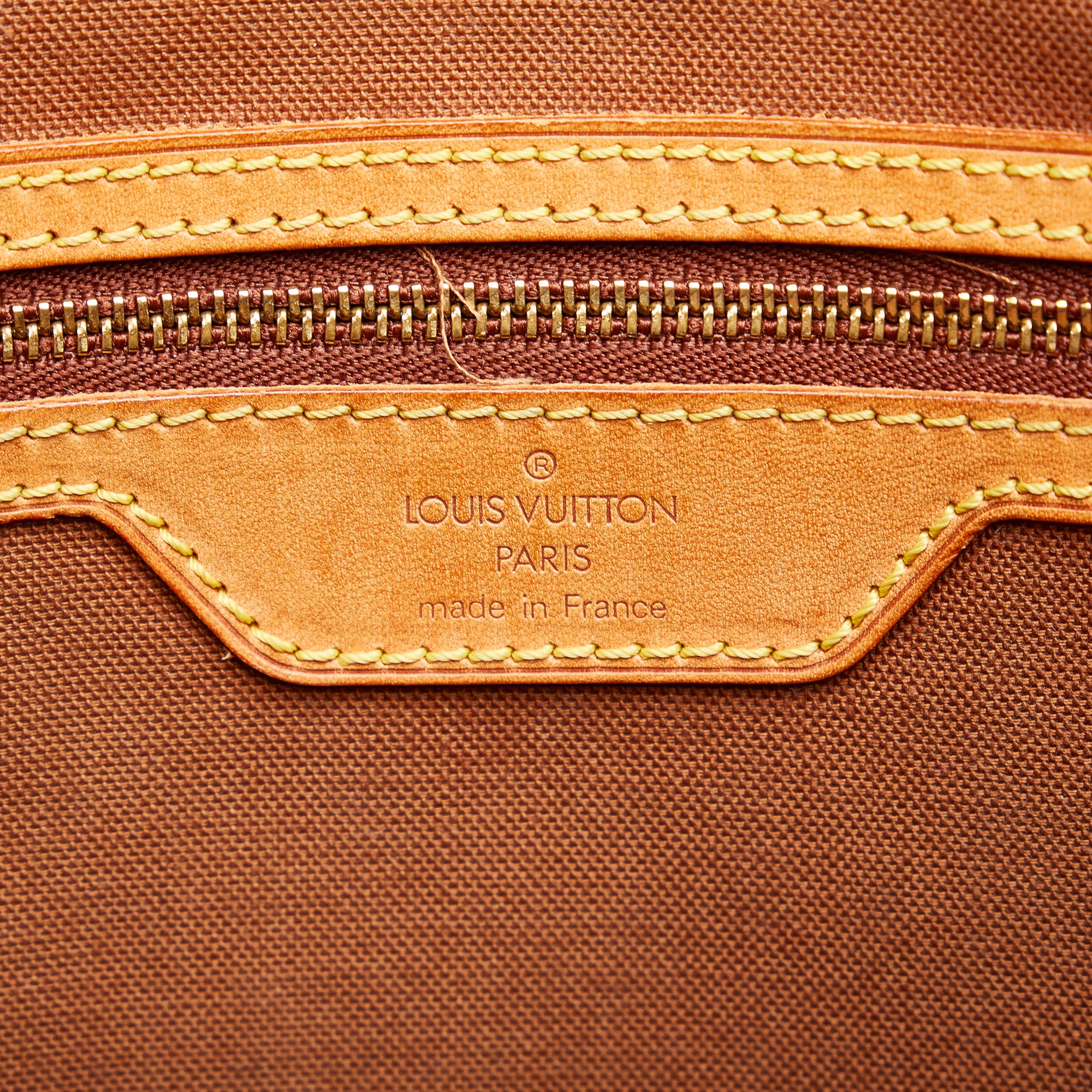 Mezzo cloth tote Louis Vuitton Brown in Cloth - 28357720