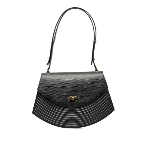 SlocogShops Revival  Black Louis Vuitton Epi Tilsitt Shoulder Bag
