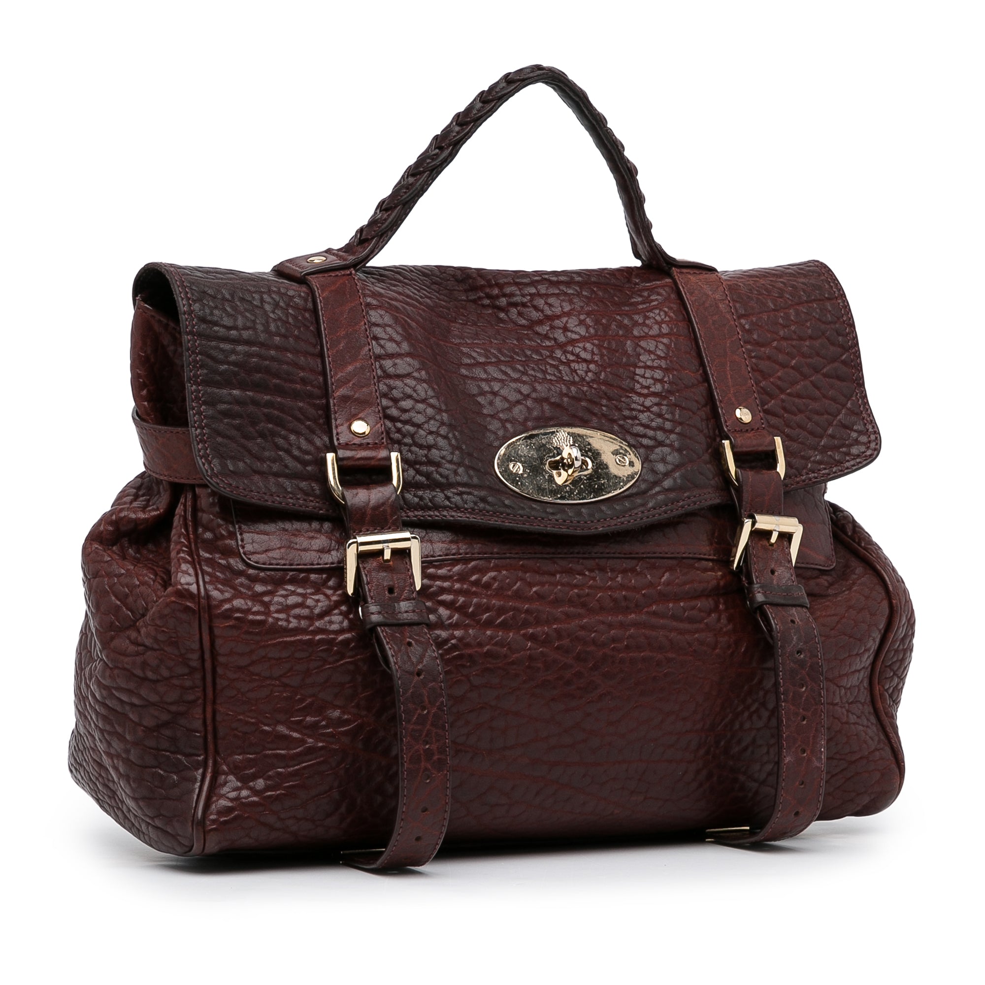 Mulberry Alexa Twist-lock Crossbody Bag in Brown