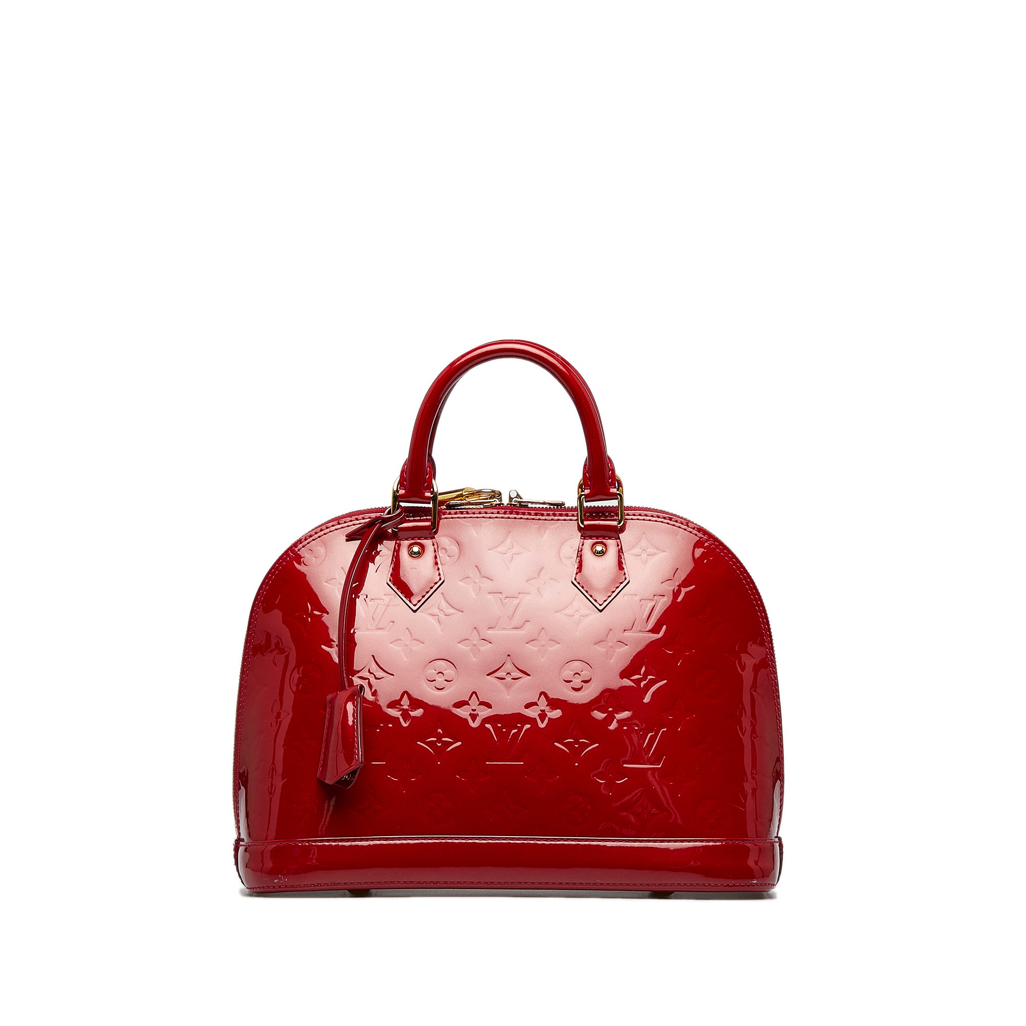 Louis Vuitton, Bags, Louis Vuitton Red Vernis Alma Pm