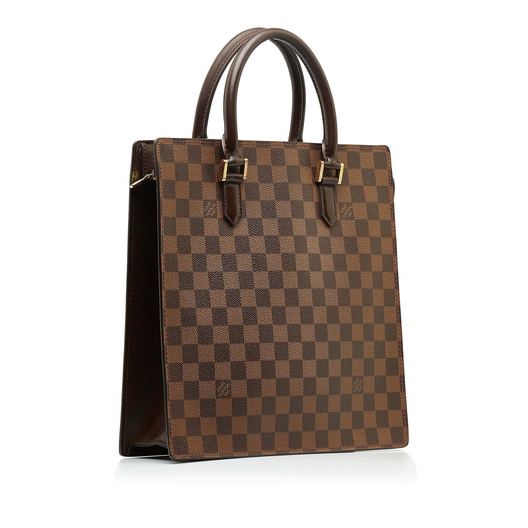 Brown Louis Vuitton Damier Ebene Venice Sac Plat Tote Bag – Designer Revival