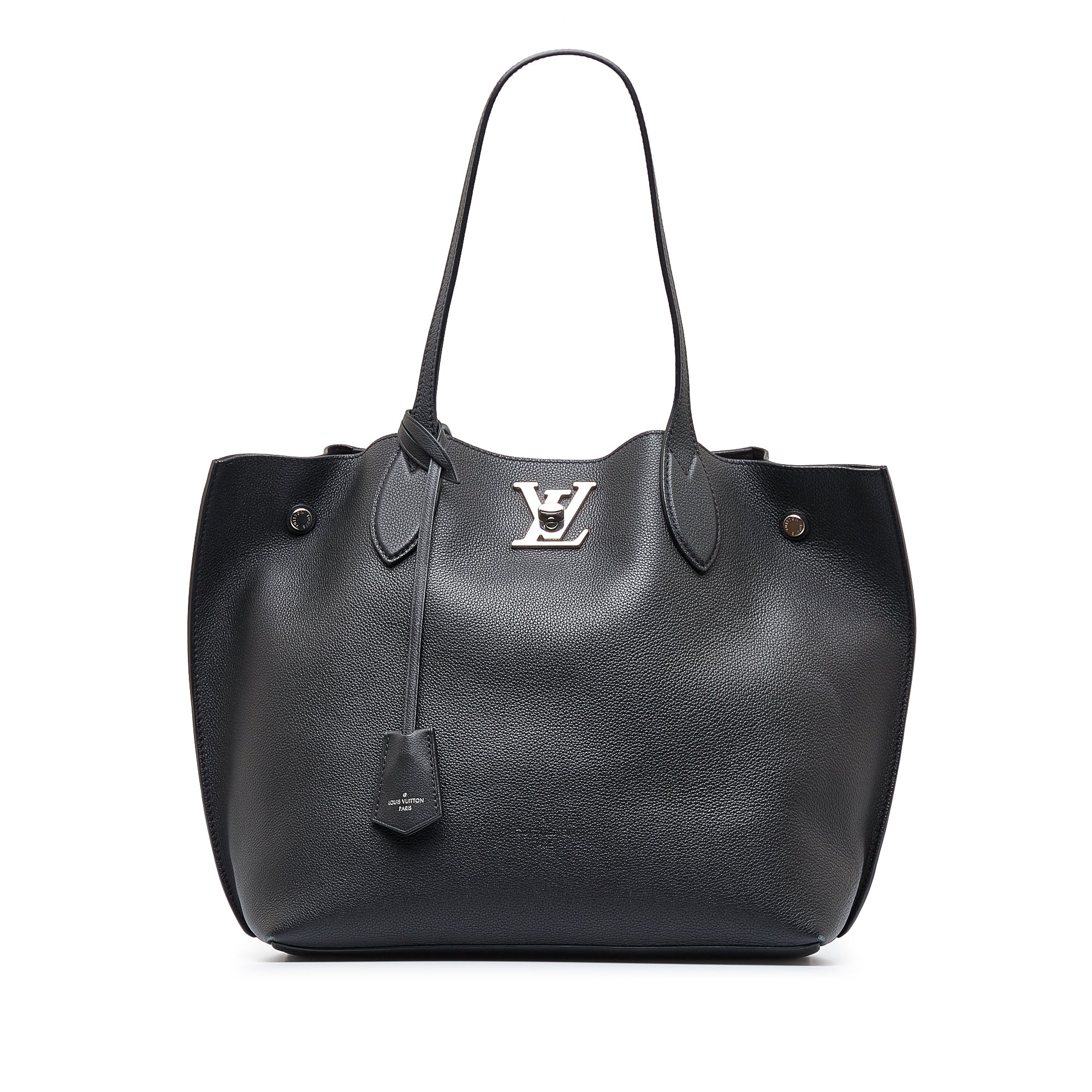 Louis Vuitton - Authenticated Lockme Handbag - Leather Black for Women, Very Good Condition