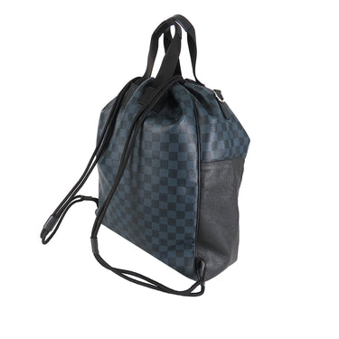 Blue Louis Vuitton Damier Cobalt Matchpoint Hybrid Backpack - Designer Revival