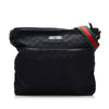 Black Gucci GG Canvas Web Crossbody Bag