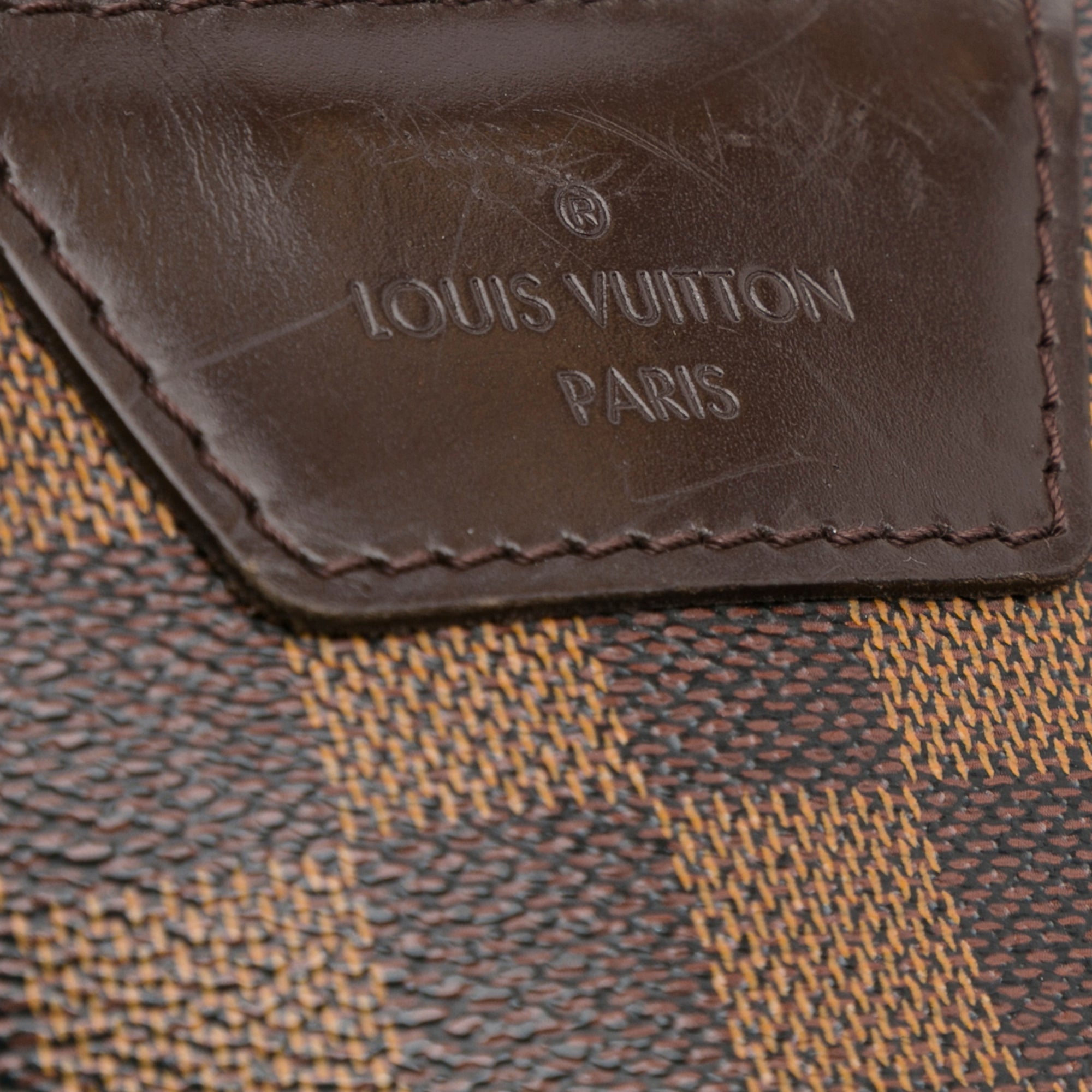 Authentic Louis Vuitton Damier Ebene Canvas Rivington Cabas Tote