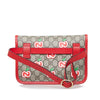 Red Gucci GG Supreme Apple Belt Bag