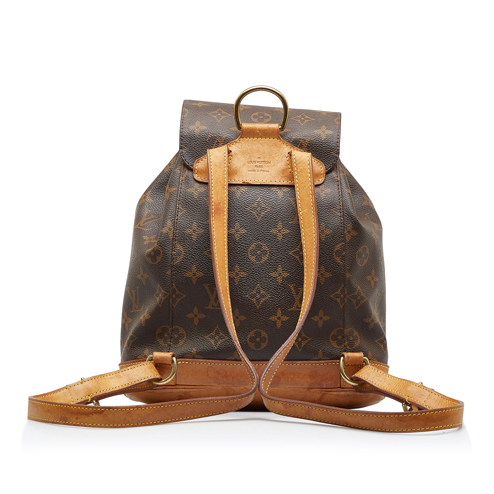 Louis Vuitton Montsouris Backpack MM Brown Canvas Vintage