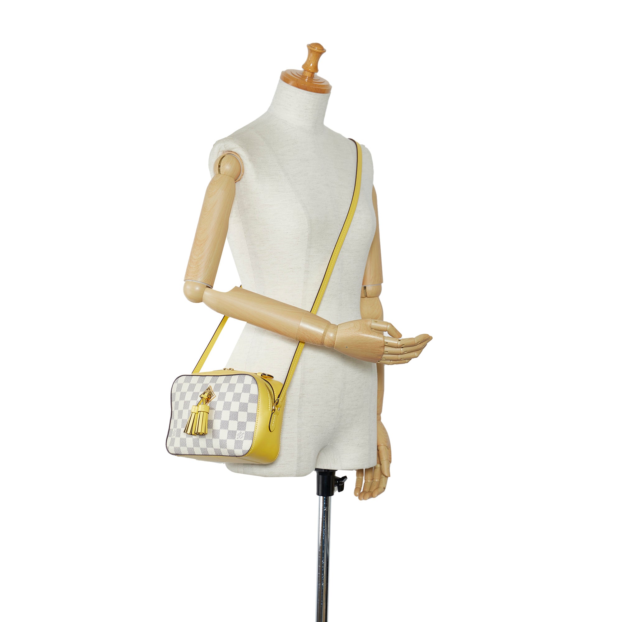 Louis Vuitton Damier Azur Saintonge Crossbody Bag - Yellow Crossbody Bags,  Handbags - LOU732990