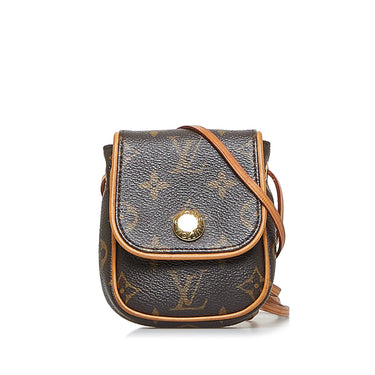 Brown Louis Vuitton Monogram Pochette Cancun Crossbody Bag - Designer Revival