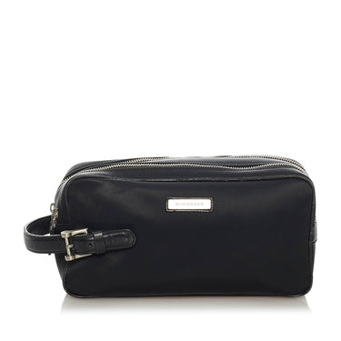 Black Burberry Nylon Clutch Bag - Designer Revival