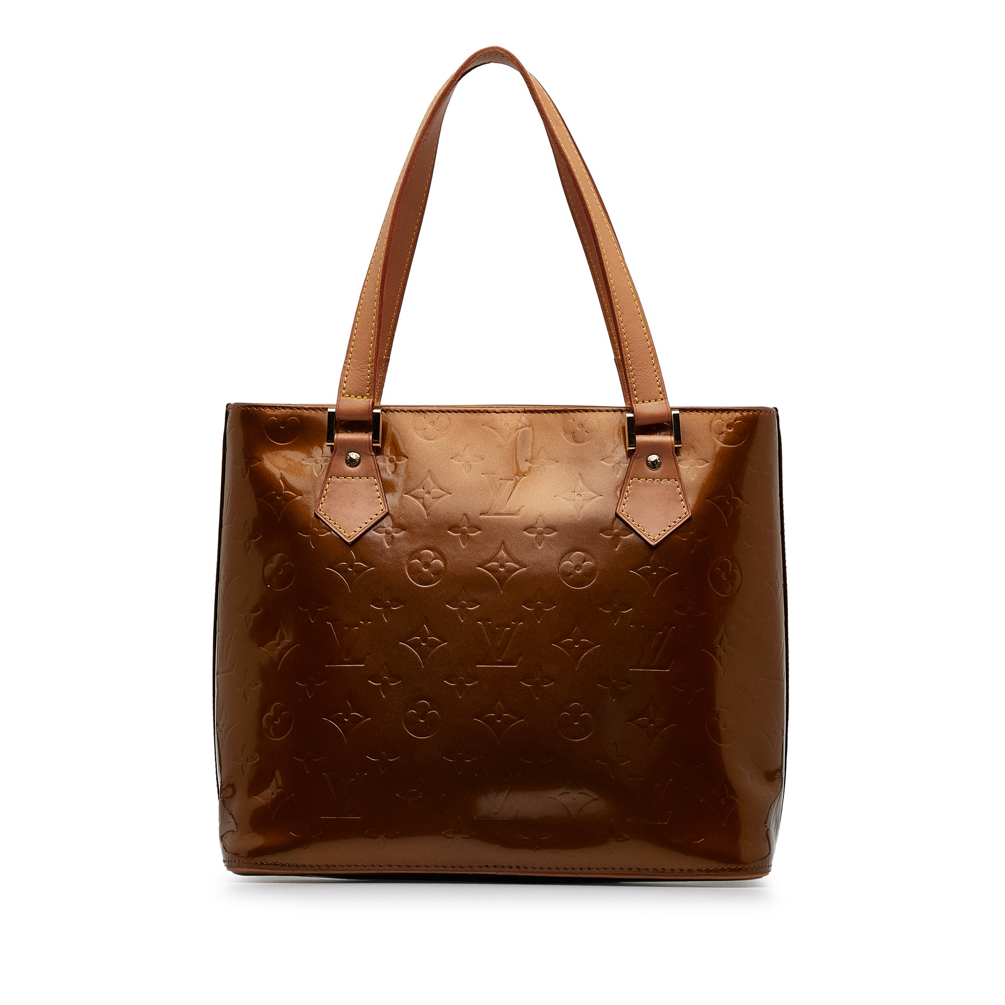 Brown Louis Vuitton Monogram Vernis Houston Tote Bag – Designer